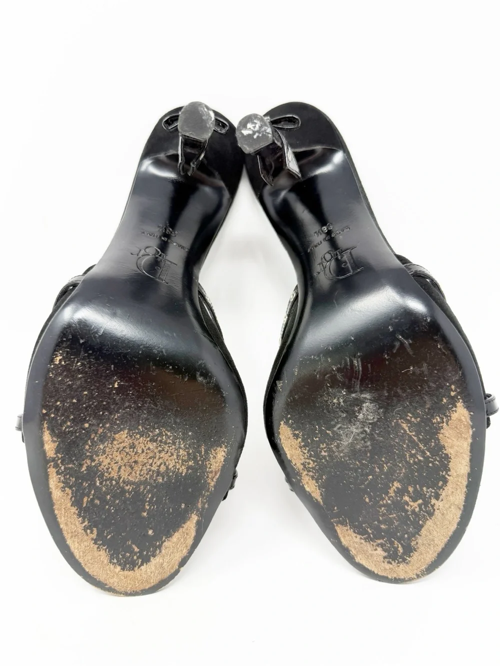 Vintage Christian Dior John Galliano Bondage Black Sandal Mules Size EU 38.5